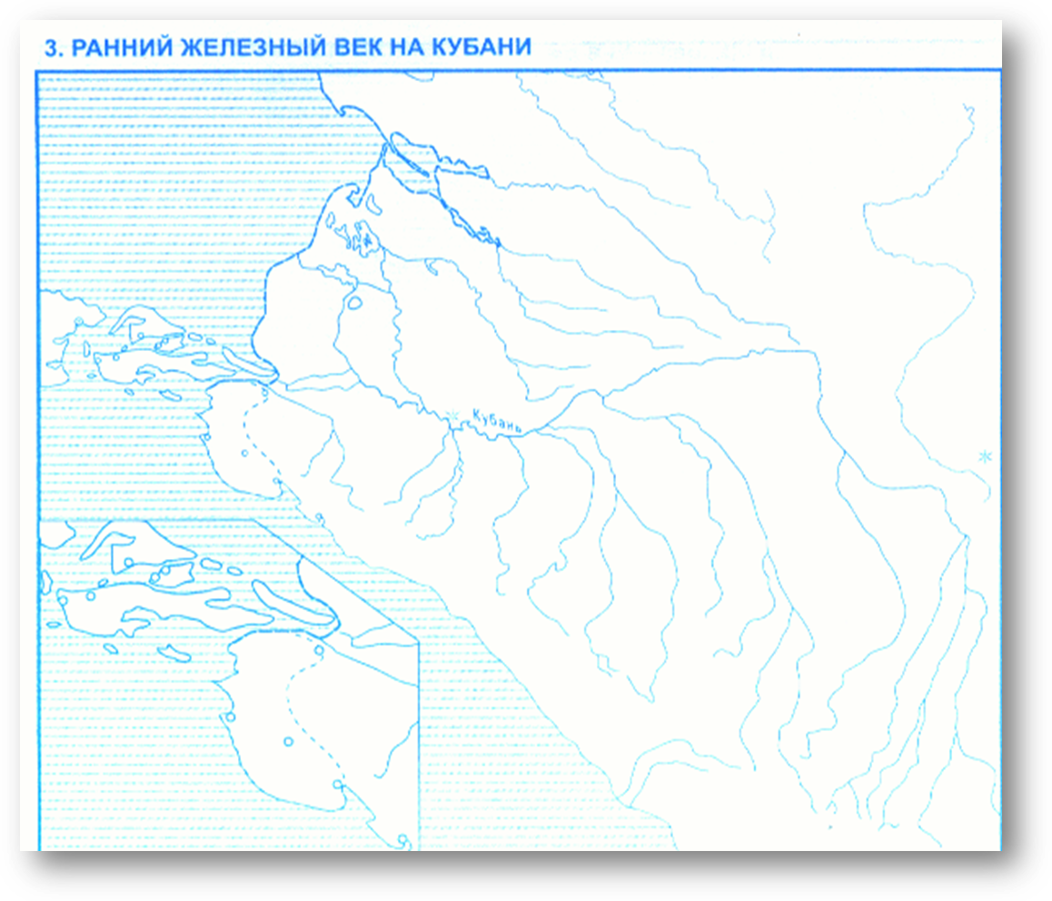 Контурная карта краснодарского края распечатать