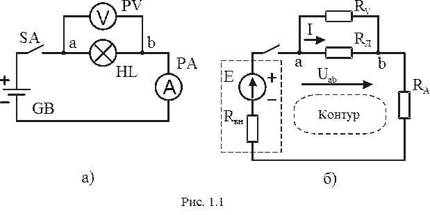 На рисунке изображена схема электрической цепи включающей источник постоянного напряжения