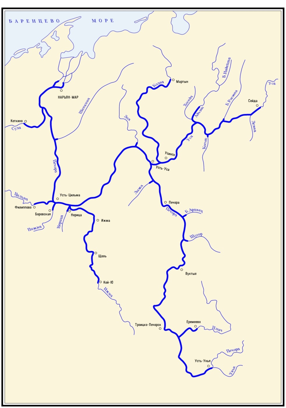 река лена на карте