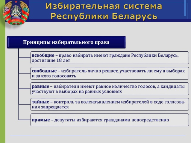 Принципы избирательной системы картинки